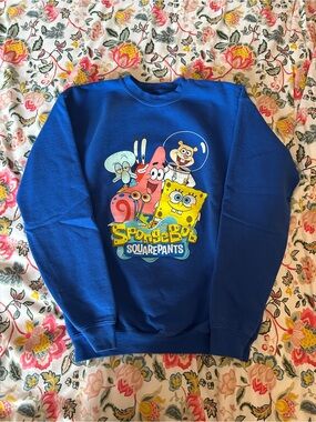 Universal Blue SpongeBob SquarePants Crewneck Sweatshirt